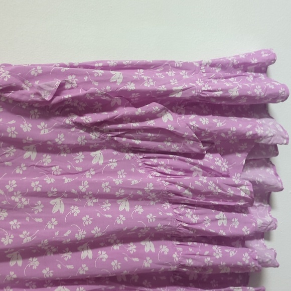 J.crew size 8 purple floral dress frill - Picture 5 of 10
